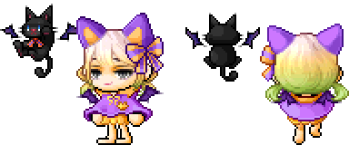 淘气小猫丝带套装 Ethereal Atelier 南瓜蜡烛 MapleStory