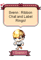 丝带聊天和标签戒指天使生日蜡烛空灵工房商城更新冒险岛