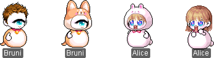 Hungry Corgi One-Eye Face Hungry Bunny At First Sight Face Soft/Blushing Lavender Skin Ethereal Atelier MapleStory Black Friday 2025