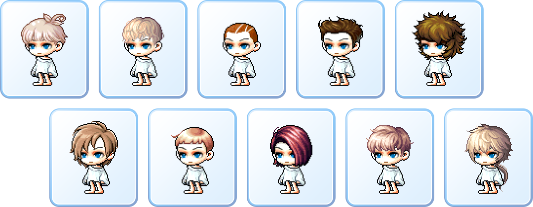 冒险岛 2月18日 男性可选发型