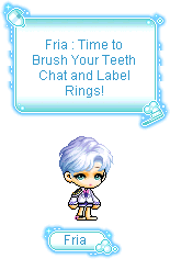 该刷牙啦！聊天贴标签戒指，天使生日蜡烛，空灵工房商城更新，冒险岛