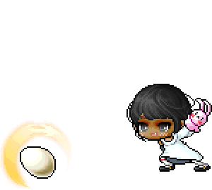 粉色兔子玩偶投掷鸡蛋武器 4月15日商城更新 冒险岛