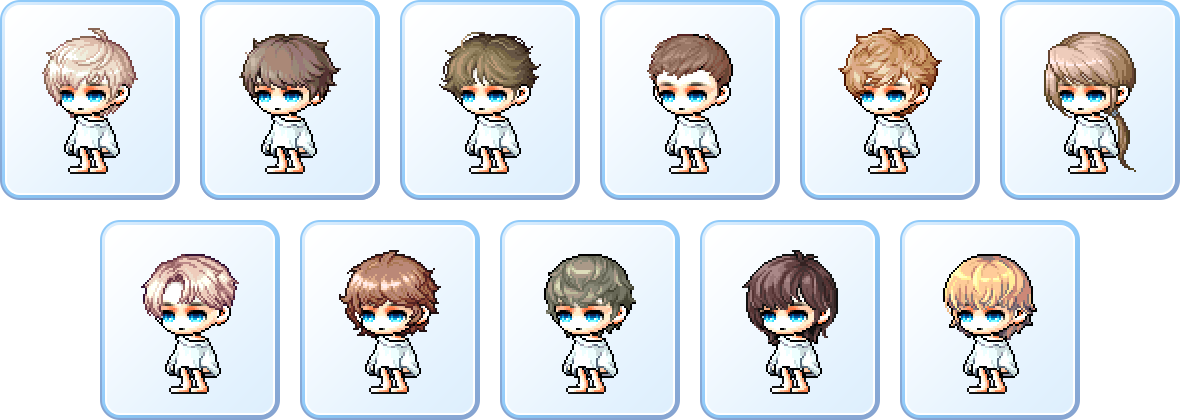 MapleStory 男性天鹅座骑士发型合集