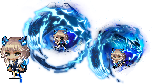 PSSB蓝色火焰套装 3月18日商城更新 冒险岛