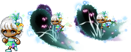 星夜兰花套装 天使生日蜡烛 空灵工房 商城更新 冒险岛