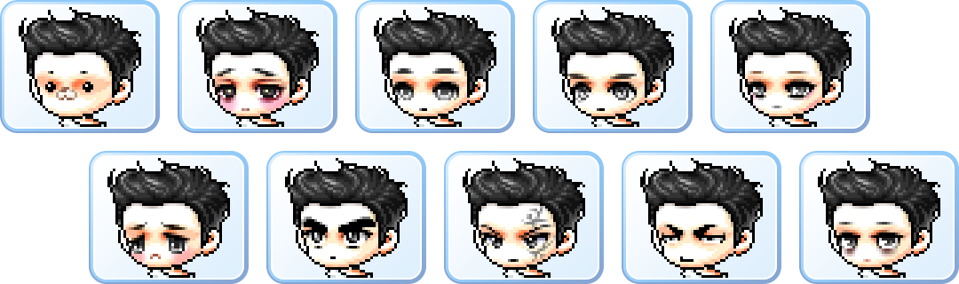 冒险岛4月22日男性角色脸型选择