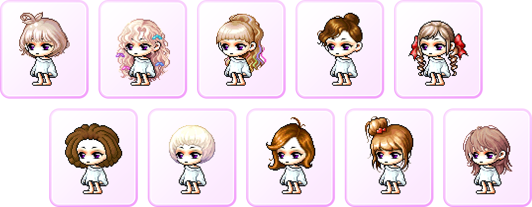 冒险岛 2月18日 女性可选发型