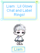 Lil Glowy聊天和标签戒指天使生日蜡烛空灵工房商城更新冒险岛