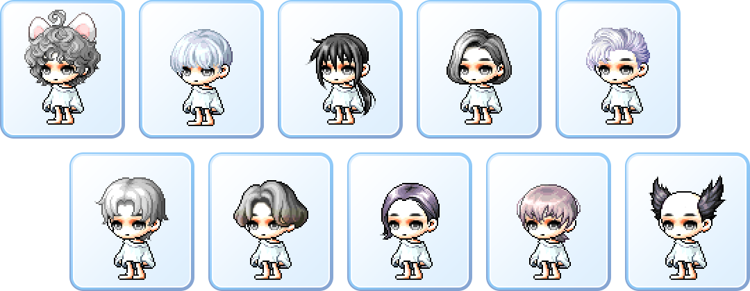 冒险岛 4月22日 男性可选发型