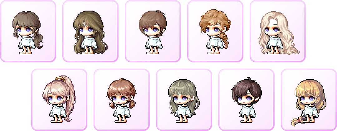 MapleStory Collection 女性天鹅座骑士发型