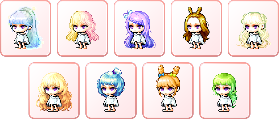 MapleStory Black Friday 2025 Female Royal Hairs