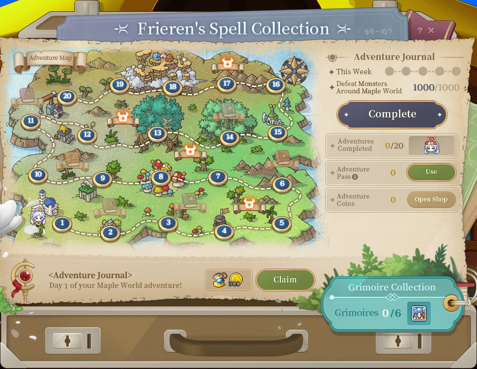 MapleStory x Frieren 法术合集