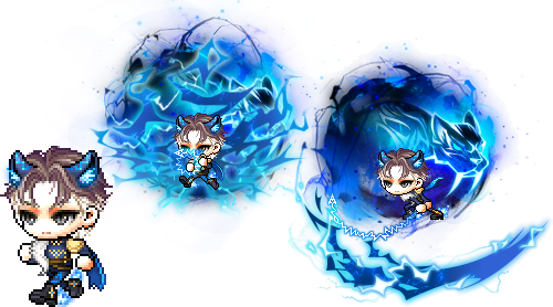 PSSB蓝色火焰套装 3月18日商城更新 冒险岛