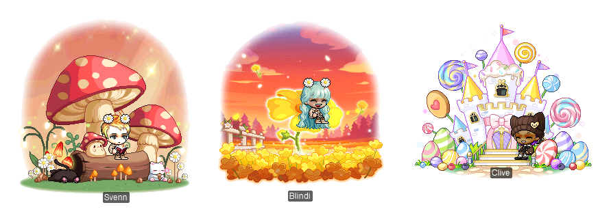 扭蛋椅 9月3日商城更新 秋日物语 烈焰夕阳椅 甜蜜糖果城堡椅